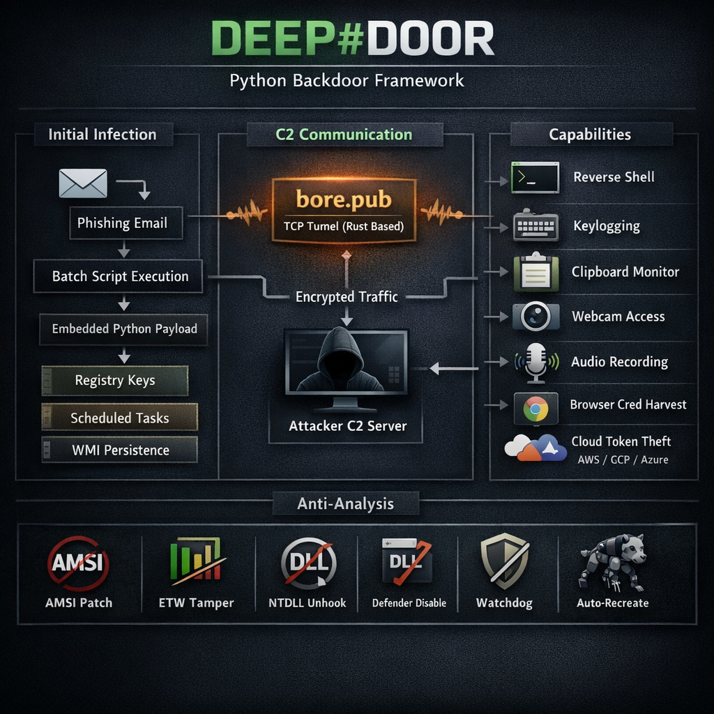 DEEP#DOOR backdoor architecture diagram