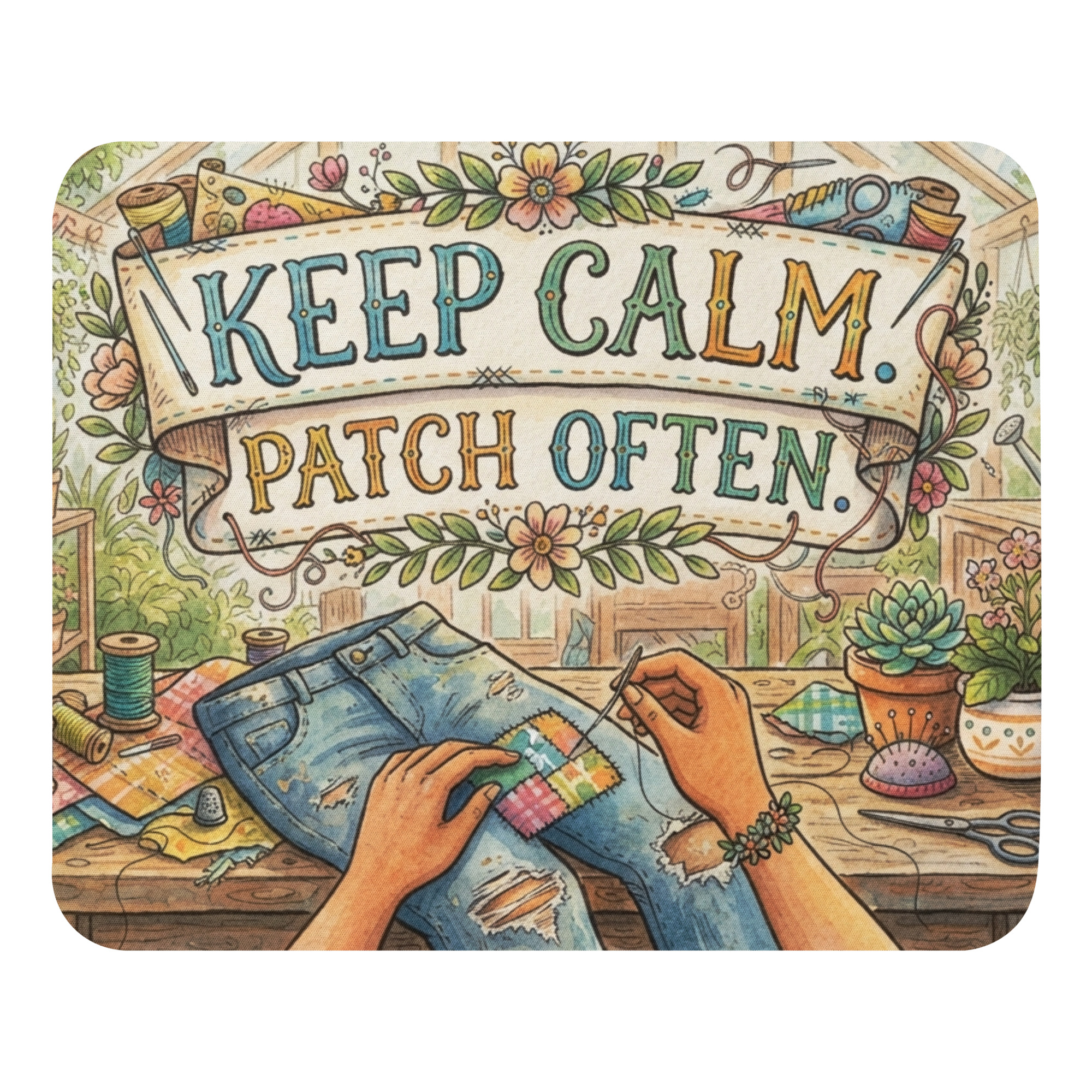 Mouse pad: "Keep Calm. Patch Often." - Image 2
