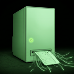 A sealed network security appliance with a jammed data card